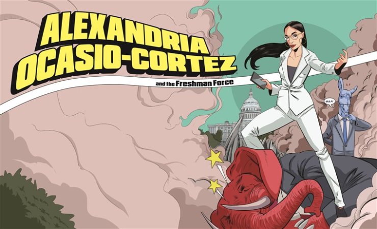 Alexandria Ocasio - Cortez comic