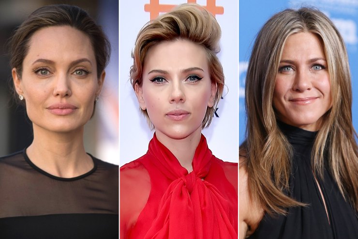 Angelina Jolie, Scarlett Johansson, Jennifer Aniston