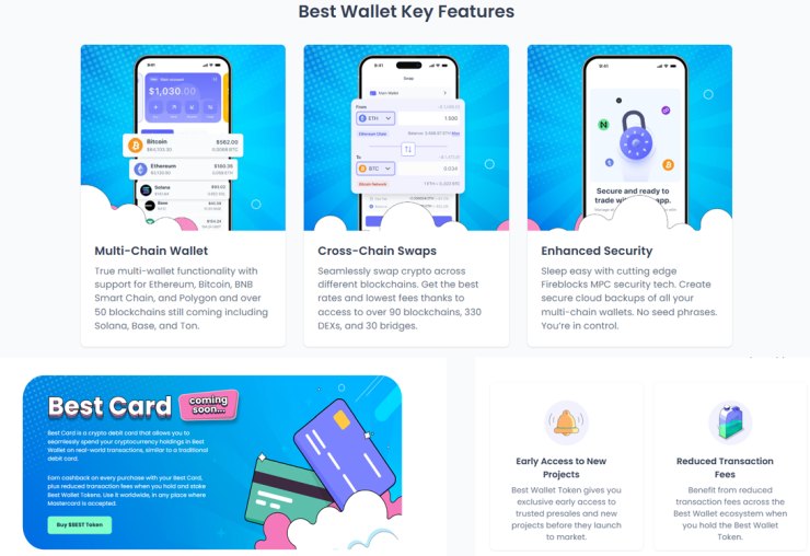 Best Wallet Token features