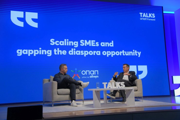 O Bill Karnazes, Chief Services Officer & General Manager of Corporate Services στον Όμιλο Viohalco στο fireside chat με τον Μάρκο Βερέμη, Partner της Big Pi Ventures και Μέλος του Δ.Σ. της Endeavor Greece O Bill Karnazes, Chief Services Officer & General Manager of Corporate Services στον Όμιλο Viohalco στο fireside chat με τον Μάρκο Βερέμη, Partner της Big Pi Ventures και Μέλος του Δ.Σ. της Endeavor Greece