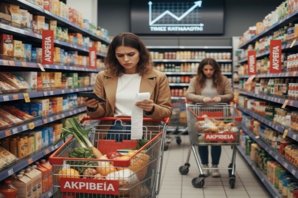 Μεγάλη άνοδος του πληθωρισμού στο 2,4% με ανατιμήσεις φωτιά σε τρόφιμα - ενοίκια