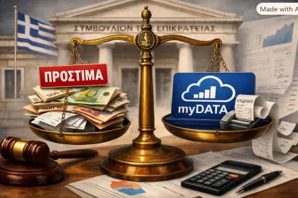 Στη ζυγαριά του ΣτΕ τα πρόστιμα για μη διαβίβαση αποδείξεων στο myDATA