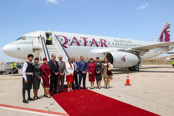 Στη Μύκονο προσγειώνεται για πρώτη φορά η Qatar Airways