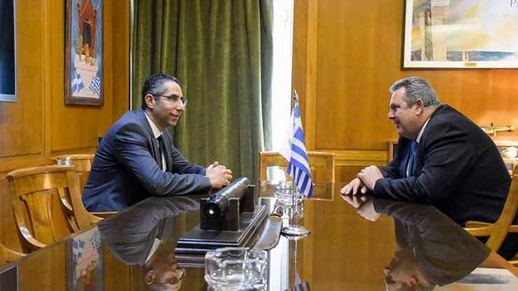 Συνομιλίες των υπουργών Άμυνας Κύπρου και Ελλάδος στη Λάρνακα
