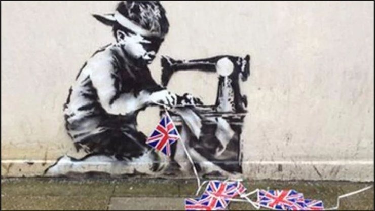 Banksy, Slave Labour (Banting Boy)