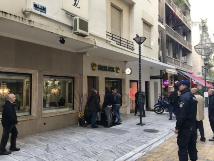 Ένοπλη ληστεία στο κατάστημα της Rolex στο Κολωνάκι