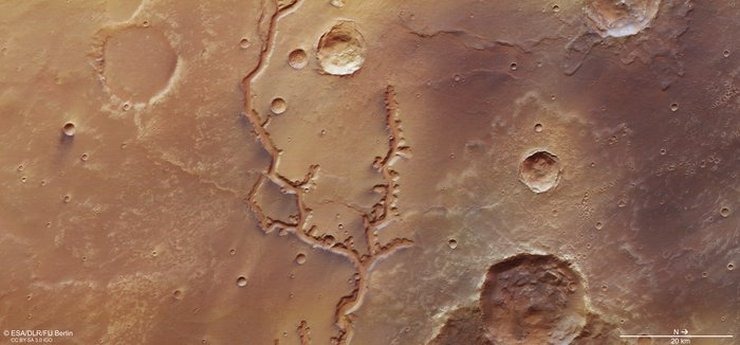 Κοιλάδες και ποτάμια στον Άρη