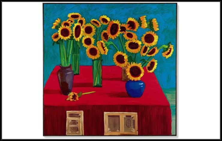 David Hockney, 30 Sunflowers