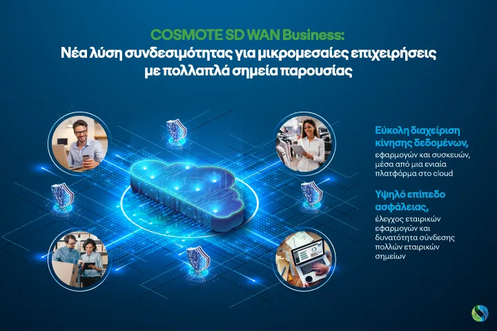COSMOTE SD WAN Business: Νέα λύση συνδεσιμότητας για ΜμΕ