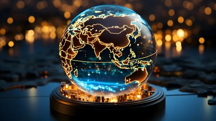 cinematic-render-hologram-globe - Image by Vector_corp on Freepik.com