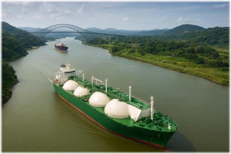 Διώρυγα Παναμά, LNG, δεξαμενόπλοια, ναυτιλία