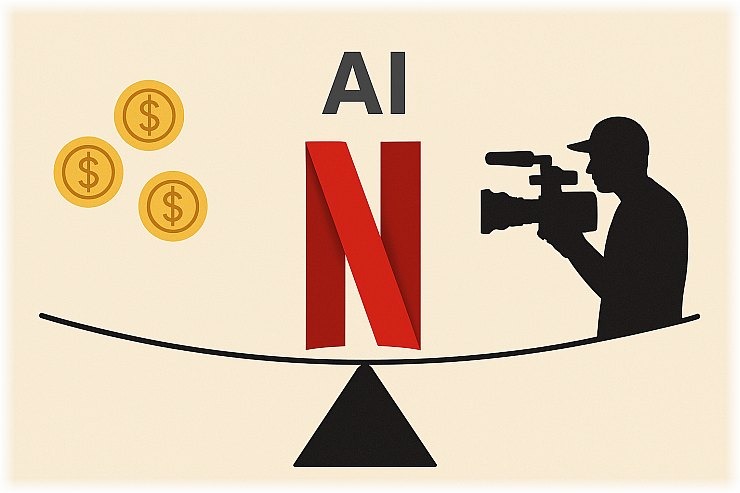 Netflix: "Σε τεντωμένο σχοινί" μεταξύ επενδυτών και δημιουργών για την τεχνητή νοημοσύνη