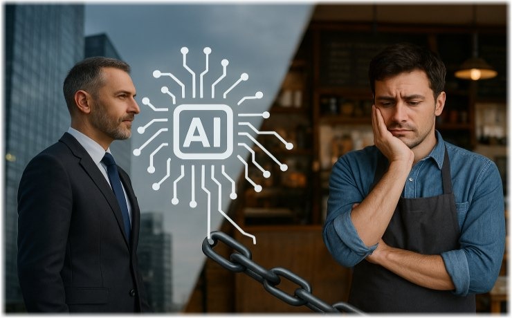 Τεχνητή νοημοσύνη και επιχειρήσεις: Οι κολοσσοί εκτοξεύονται, οι μικρομεσαίοι βουλιάζουν Τεχνητή νοημοσύνη και επιχειρήσεις: Οι κολοσσοί εκτοξεύονται, οι μικρομεσαίοι βουλιάζουν