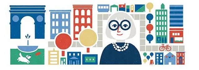 Η Jane Jacobs στο doodle της Google