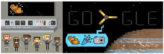 Doodle: Η Google γιορτάζει την άφιξη του διαστημόπλοιου Juno στον Δία