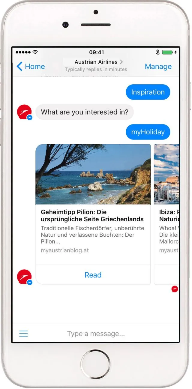 Ντεμπούτο για την υπηρεσία Virtual Assistant στην Austrian Airlines