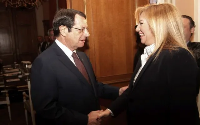 Συνάντηση Γεννηματά - Αναστασιάδη για το Κυπριακό