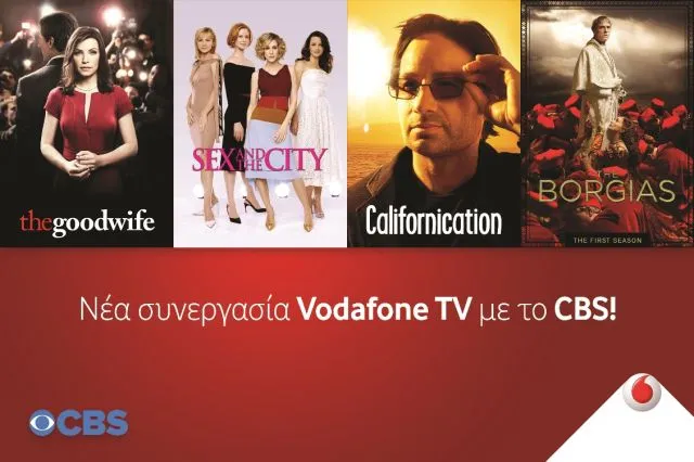 Νέα συνεργασία Vodafone TV με το CBS
