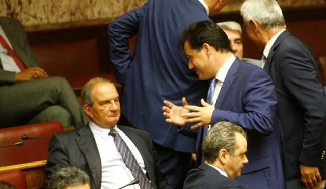 Συνάντηση Καραμανλή - Γεωργιάδη στη ΝΔ
