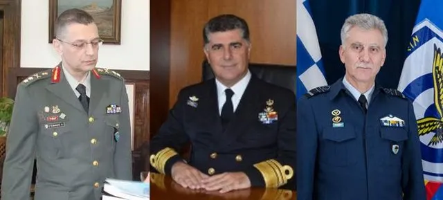 Οι νέοι αρχηγοί των τριών Γενικών Επιτελείων