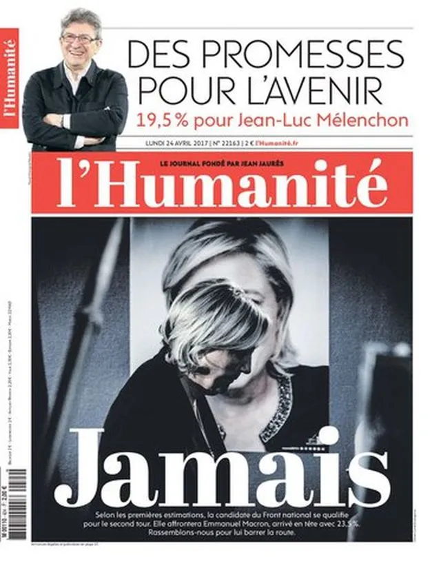 L' Humanite για Λεπέν: «Ποτέ»
