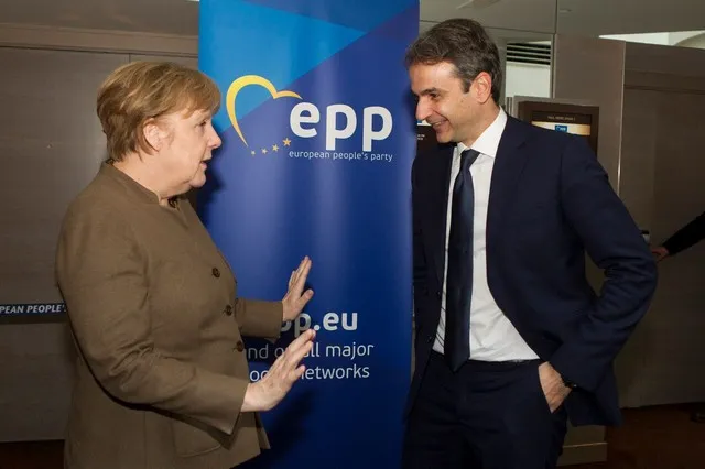 Μητσοτάκης με Μέρκελ, Σόιμπλε και Φιγιόν