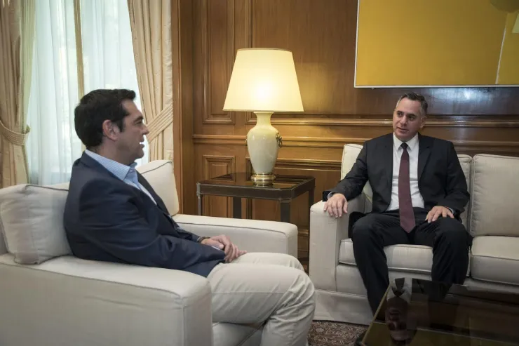Συνάντηση Τσίπρα με τον πρόεδρο του ΔΗΚΟ