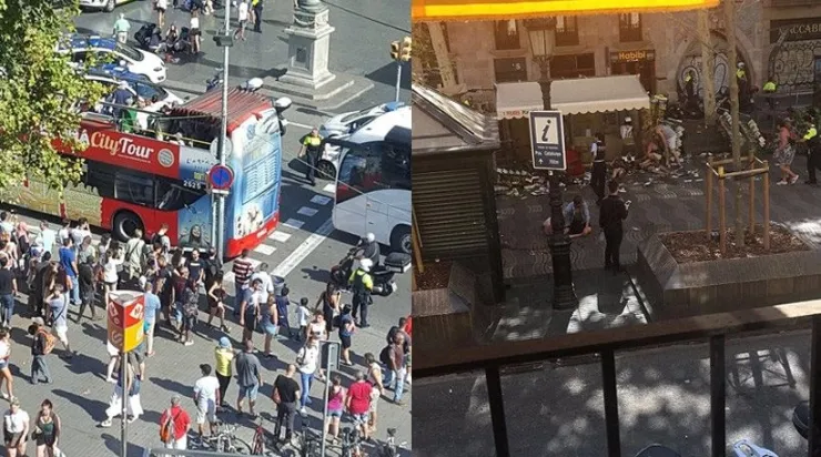 Βίντεο ντοκουμέντο λίγα λεπτά μετά την επίθεση στη Βαρκελώνη