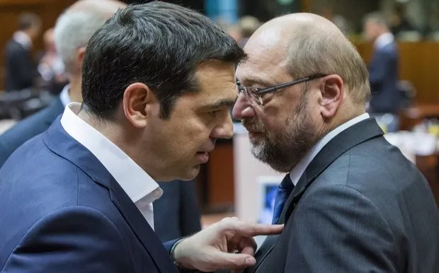 Τηλεφωνική επικοινωνία Τσίπρα - Σουλτς