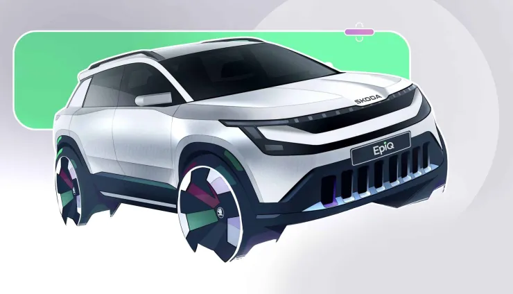Epiq: Η Skoda αποκαλύπτει τα πρώτα σκίτσα του εσωτερικού του νέου ηλεκτρικού compact SUV