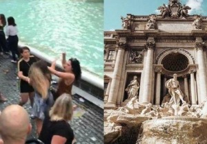 Fontana di Trevi, μαλλιοτράβηγμα για selfie