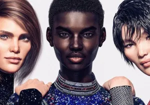 Balmain ψηφιακά supermodels