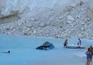 Κατολίσθηση στο ναυάγιο