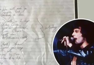 χειρόγραφο Freddie Mercury