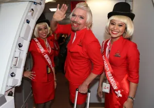 Richard Branson serves tea