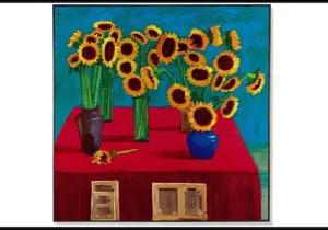 David Hockney, 30 Sunflowers