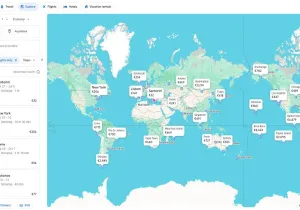 Google Flights Anywhere από Αθήνα, ανοιχτές ημερομηνίες