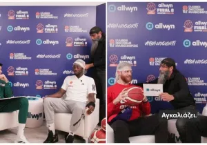 Βίντεο – έπος στο Allwyn Final 8: Γκραντ και Γουόκαπ φορούν σαρίκι και απαγγέλλουν μαντινάδες σε Καλαϊτζάκη και Λαρεντζάκη