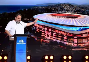 Ολυμπιακός: Ο Β. Μαρινάκης παρουσίασε το «Νέο Στάδιο Γ. Καραϊσκάκης»