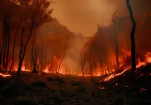Συνεχίζεται η μάχη με τις φλόγες στη Δυτική Αττική