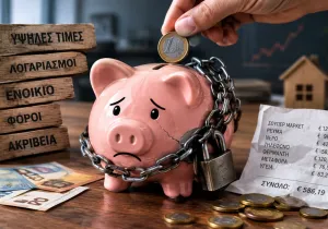 Το 71% των τραπεζικών λογαριασμών έχει έως 1.000 ευρώ, το 87% των νοικοκυρών δεν μπορεί να αποταμιεύσει ούτε σεντς και η Ελλάδα έχει αρνητικό πρόσημο στην αποταμίευση