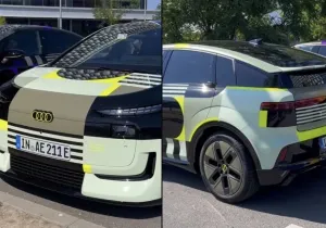 Το Audi A2 e-tron αποκαλύπτεται σχεδόν χωρίς καμουφλάζ