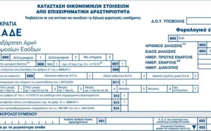 Σε έλεγχο των προσυμπληρωμένων κωδικών του εντύπου Ε3 οφείλουν να προβούν οι υπόχρεοι φορολογούμενοι