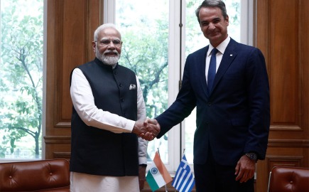 Μητσοτάκης σε Μόντι: Η Ελλάδα επιθυμεί να συμμετάσχει στον οικονομικό διάδρομο IMEC