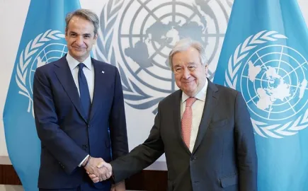 Συνάντηση Μητσοτάκη-Γκουτέρες: Συζητήθηκαν το Κυπριακό, ο πόλεμος στην Ουκρανία και στη Μ. Ανατολή