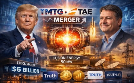 Η TMTG του Τραμπ συγχωνεύεται με την TAE για σταθμούς ηλεκτρικής ενέργειας με πυρηνική σύντηξη