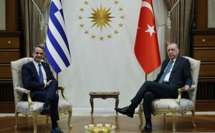 Σε εξέλιξη η συνάντηση Μητσοτάκη με Ερντογάν στην Άγκυρα