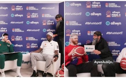 Βίντεο – έπος στο Allwyn Final 8: Γκραντ και Γουόκαπ φορούν σαρίκι και απαγγέλλουν μαντινάδες σε Καλαϊτζάκη και Λαρεντζάκη