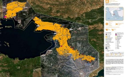Πυρκαγιά στη Δυτ. Αττική: Από Ψάθα προς Λούμπα το πιο ενεργό σημείο