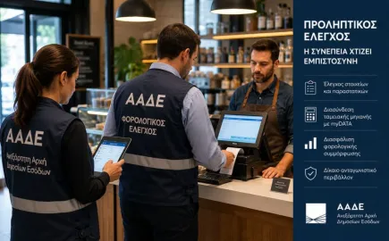 Παγώνουν οι επιτόπιοι προληπτικοί φορολογικοί έλεγχοι της Εφορίας μέχρι και τις 26 Αυγούστου στην κορύφωση της τουριστικής σεζόν